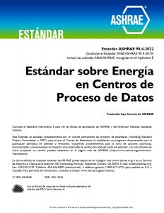 Estándar 90.4 – 2022 Energía en Centros de Proceso de Datos