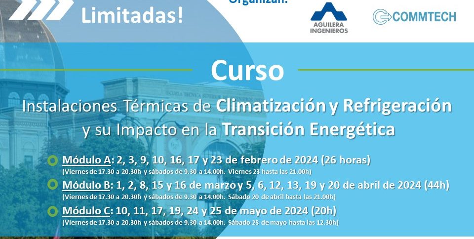 Curso sobre Instalaciones Térmicas de Climatización y Rdefrigeración