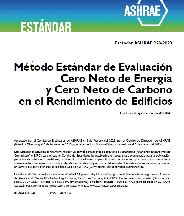 Estándar ASHRAE 228 - 2023