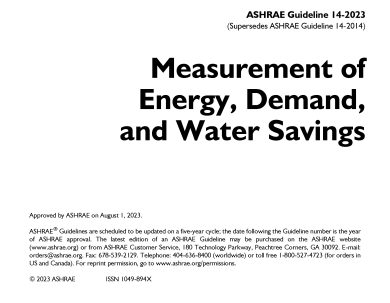 ASHRAE Guideline 14-2023