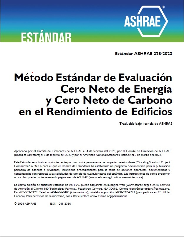 Estándar ASHRAE 228 – 2023