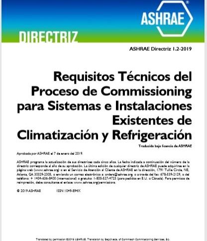 Directriz ASHRAE 1.2 – 2019